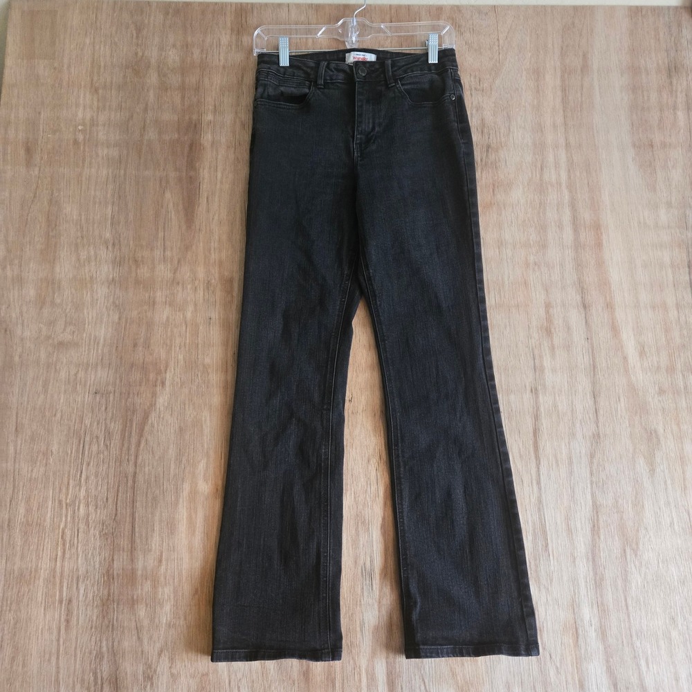 Wrangler Jeans Womens 4 27 Black High Rise Bootcut Flare Stretch Denim Pants